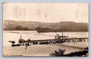 J94/ Cincinnati Fernbank Ohio RPPC Postcard c1910 Fernbank Dam River 440