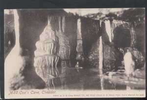 Somerset Postcard - Stalagmites, Cox's Cave, Cheddar   RS14849