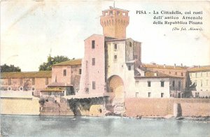 US5514 pisa la citadella coi resti dell antico arsenale painting postcard italy