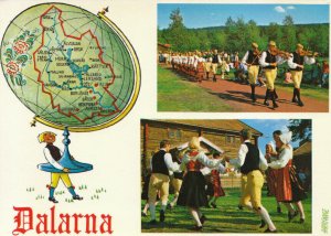 Sweden Postcard - Dancing and Music at Dalarna - TZ5455