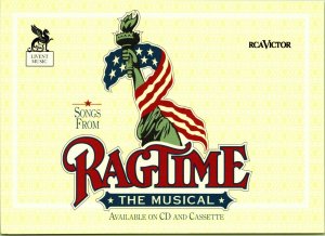 Songs from Ragtime The Musical Tower Records CD Cassette Advertising Postcard