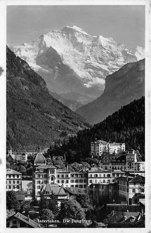 BF35599 interlaken die jungfrau switzerland  front/back scan