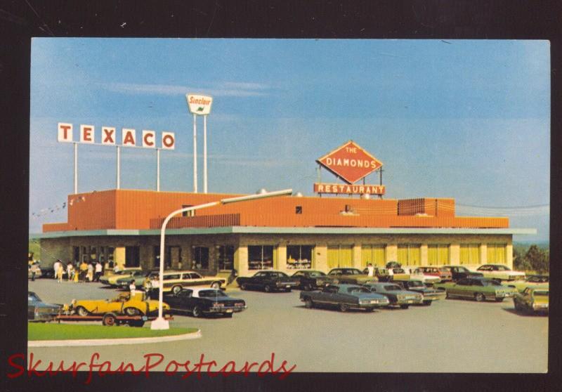 VILLA RIDGE MISSOURI DIAMONDS RESTAURANT ROUTE 66 GAS STATION CAFÉ POSTCARD