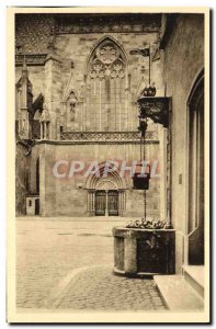 Old Postcard Colmar Vieux Puits Portal and L & # 39Eglise St Martin called th...