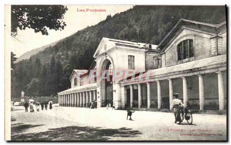 Old Postcard Luchon thermal baths