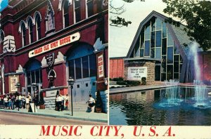 1970s Postcard Music City USA Grand Ole Opry-Country Music Hall of Fame Unposted