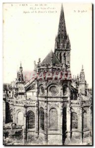 Caen - apse of St. Peter & # 39Eglise Old Postcard