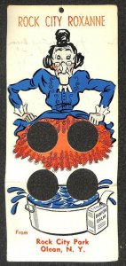 ROCK CITY PARK OLEAN NEW YORK LIBERTY STAMP NOVELTY ADVERTISING POSTCARD 1963