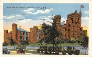 Sioux City Iowa 1916 Postcard Sioux City High School