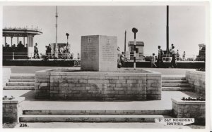 Hampshire Postcard - D Day Monument - Southsea - Real Photograph - Ref B158