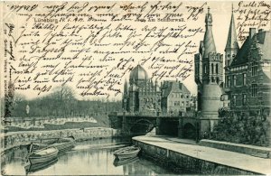 PC CPA JUDAICA, GERMANY, LÜNEBURG, AM SCHIFFERWALL, Vintage Postcard (b20133)