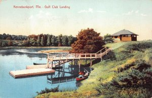 GOLF CLUB LANDING KENNEBUNKPORT MAINE POSTCARD 1908