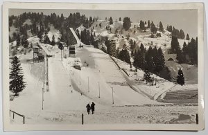 Germany Olympics Ski Jumps Garmish-Partenkirchen Postcard D25