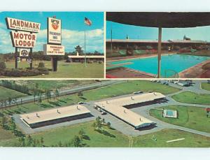 Pre-1980 LANDMARK MOTOR LODGE MOTEL Glen Falls New York NY s9220