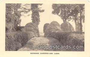 Boxwood Gardens Ash Lawn Unused 