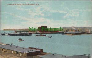 Canada Postcard - Part of The Docks, St John, New Brunswick  RS29207