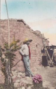 Mexican Man In Traditional Costume Contento Handcolored Albertype