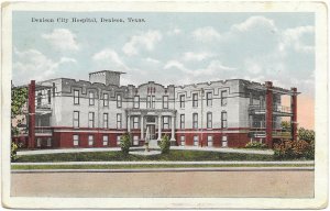US Denison, Texas. Denison City Hospital. #498.  1920  wow