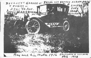 Beckley's Garage Modern Card - Hagerstown, Maryland MD  