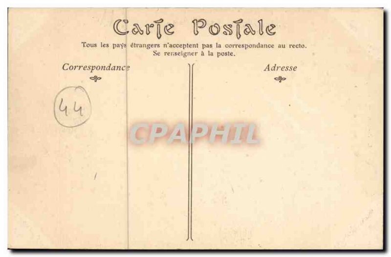 Clisson Old Postcard Main gate of the castle