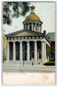 c1905 Court House Auburn New York NY C.S. Woolworth & Co. Antique Postcard