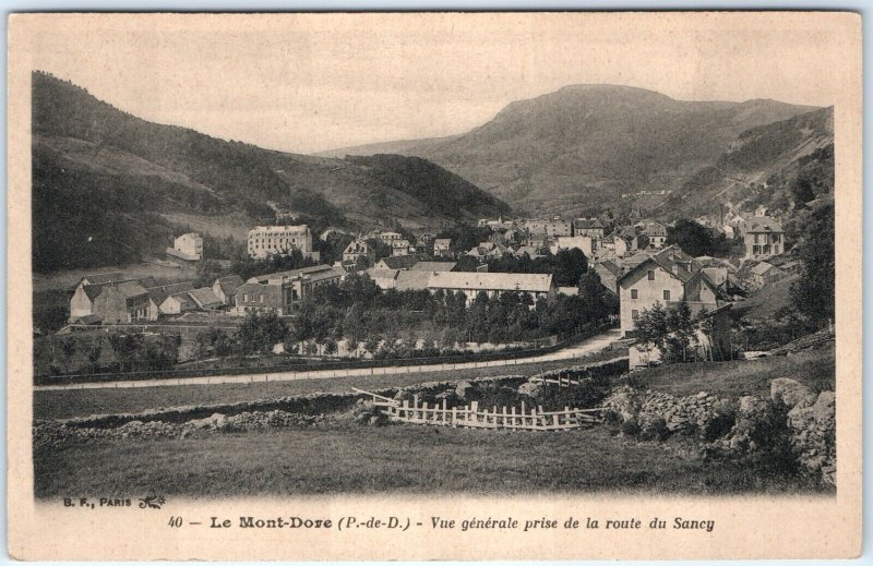 c1900s Le Mont-Dore, Puy-de-Dome, France Collotype Photo Postcard Sancy Road A81