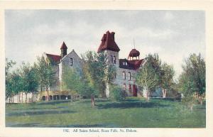 SIOUX FALLS, South Dakota  SD   ALL SAINTS SCHOOL   Postcard