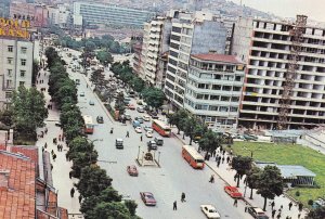 Bakanliklar Ankara Turkey Traffic Aerial Postcard