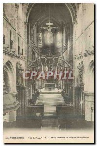 Old Postcard Normandy The C P A Vire Interior of the Church of Our Lady