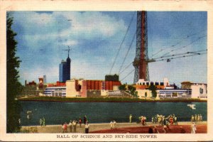 1933 Chicago World's Fair The Hall Of Science and Sky Ride Tower 1933