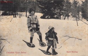 Postcard Canada Sport Series Snow Shoeing