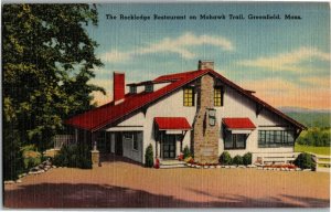 Rockledge Restaurant on Mohawk Trail, Greenfield MA Vintage Postcard E53