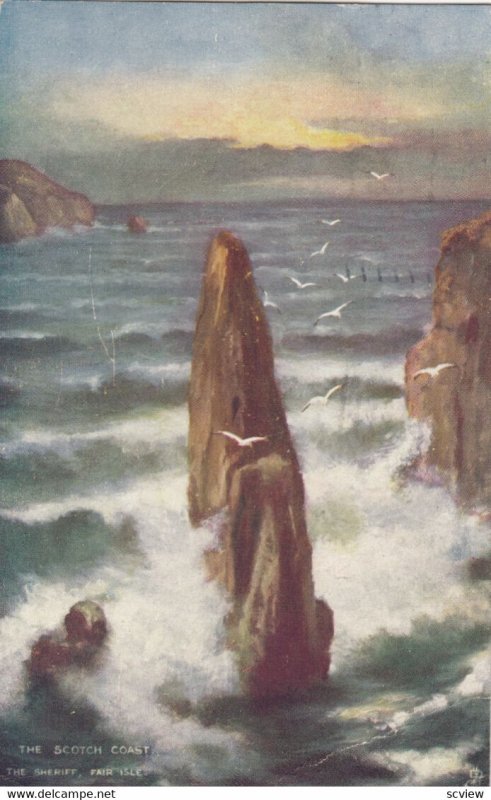 The Scotch Coast, The Sheriff, Fair Isle, 1908; TUCK 7061