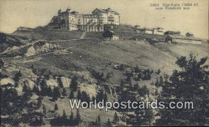 Rotstock aus Rigi Kulm Swizerland Writing On Back 