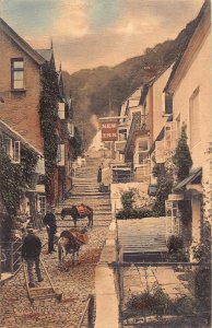 A022 England Clovelly High Street New Inn vintage postcard