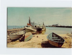 Postcard Provincetown Waterfront scene, Provincetown, Massachusetts