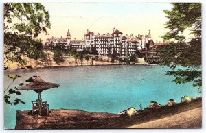 1941 Lake Mohonk Mountain House From Spring Path New York NY Posted Postcard