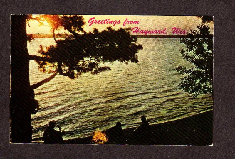 WI Greetings From Hayward Wisconsin Postcard Wis PC