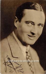 Edmund Lowe, Blatz Gum Advertising backing Theater Actor / Actress non postca...