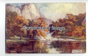 ar0389 - High Tor in Autumn. Matlock - Artist - Jotter -  Postcard - Tuck's