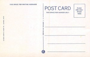 High School Alpena Michigan 1930s postcard