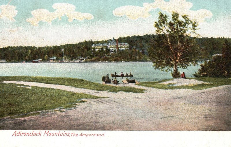 Vintage Postcard 1907 Adirondack Mountain The Ampersand The Hugh & Leighton