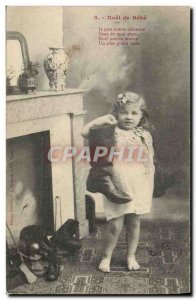 Old Postcard Fun Children Christmas baby