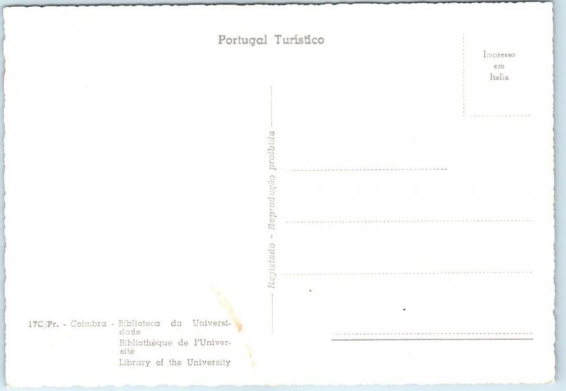 M-97700 Library of the University Coimbra Portugal