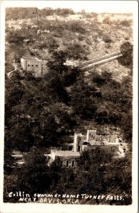 Real Photo Postcard Collin Summer Home Turner Falls near Davis, Oklahoma~136989