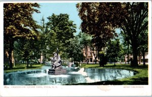 Changellor Square Park Utica New York Postcard