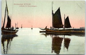 Postcard - Air cutter for seal hunts, North Sea - Büsum, Germany