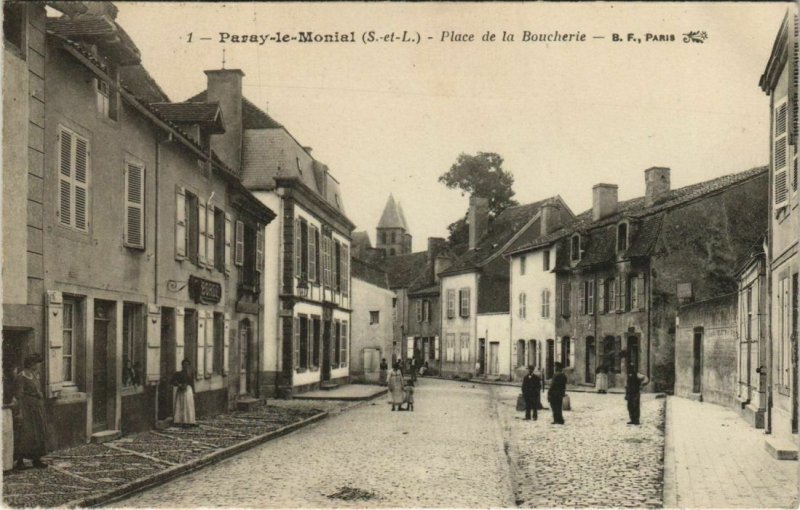 CPA PARAY-le-MONIAL Place de la Boucherie (1190936)