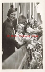 Belgian Royalty, RPPC, Belgium Queen Astrid with Children, Photo