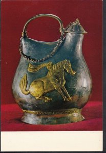 China Postcard - Silver Wine Pot In The Shape of a Saddle Bag  F410